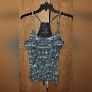 Maurices XXL aztec style halter top with built in bra